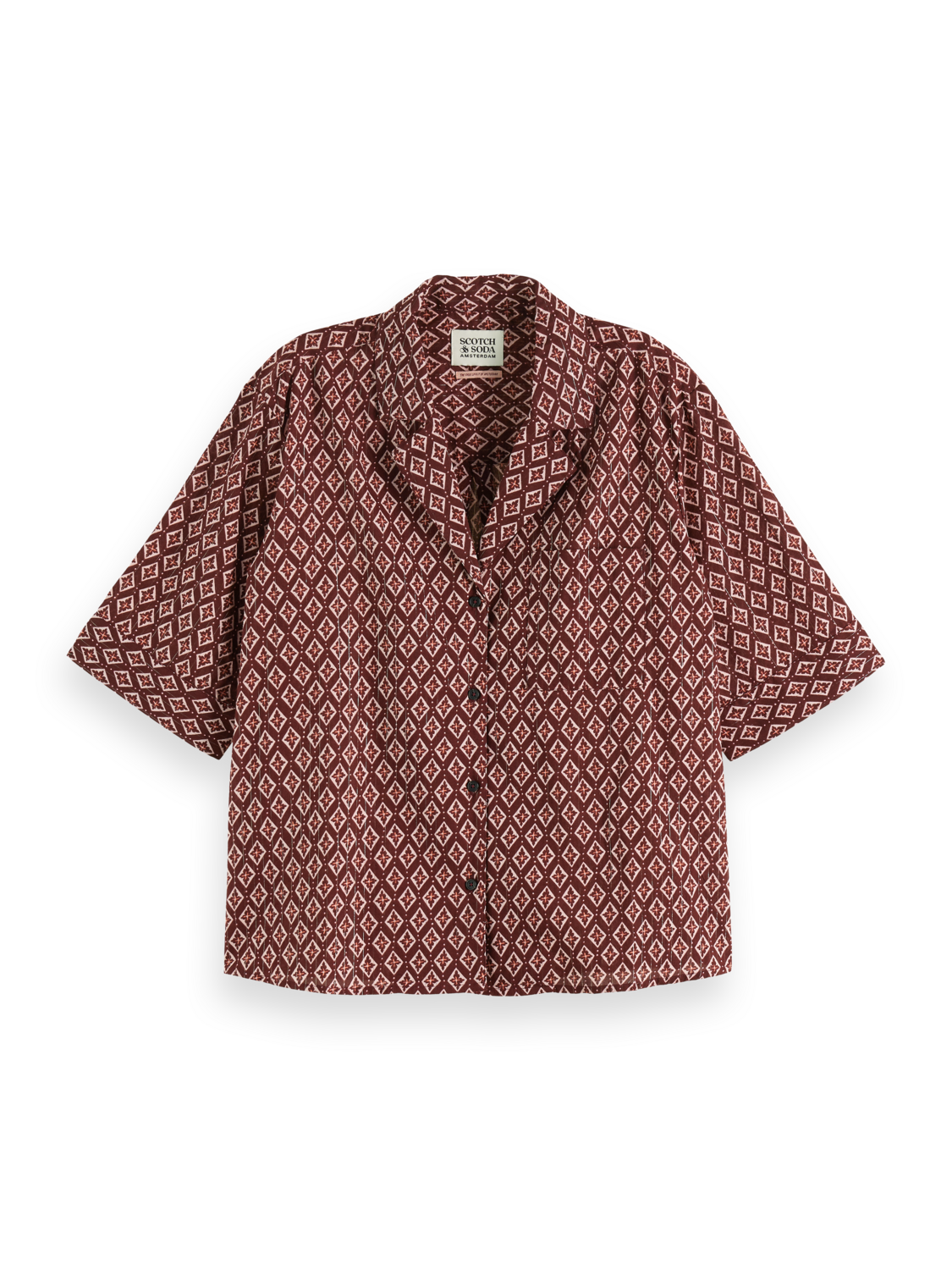 SS SHIRT LUREX PRINT