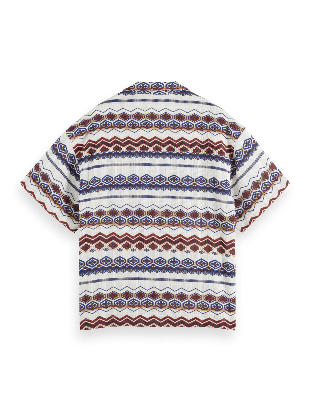 STRUCTURED PRINTED STRIPE SHIRT