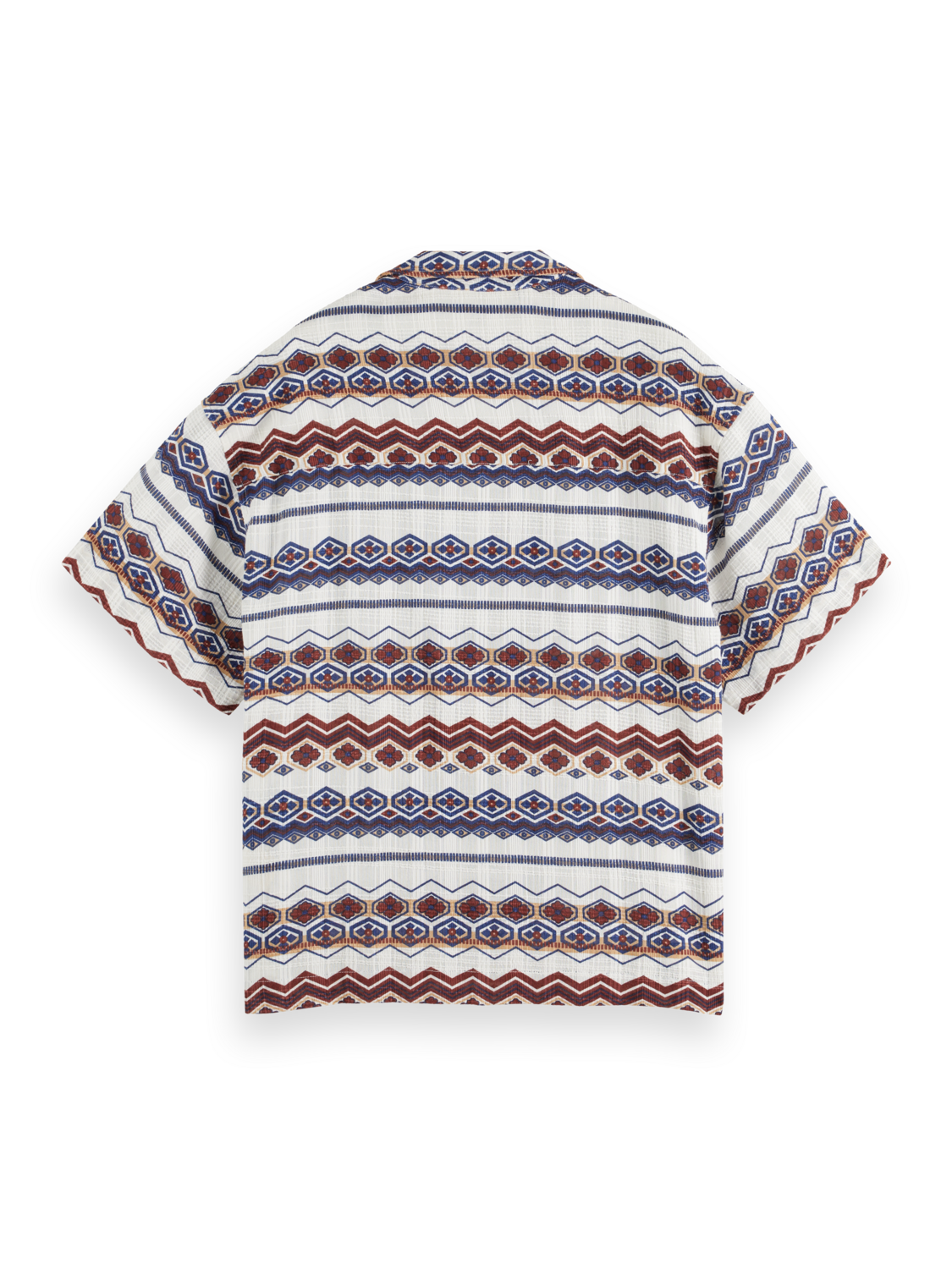 STRUCTURED PRINTED STRIPE SHIRT