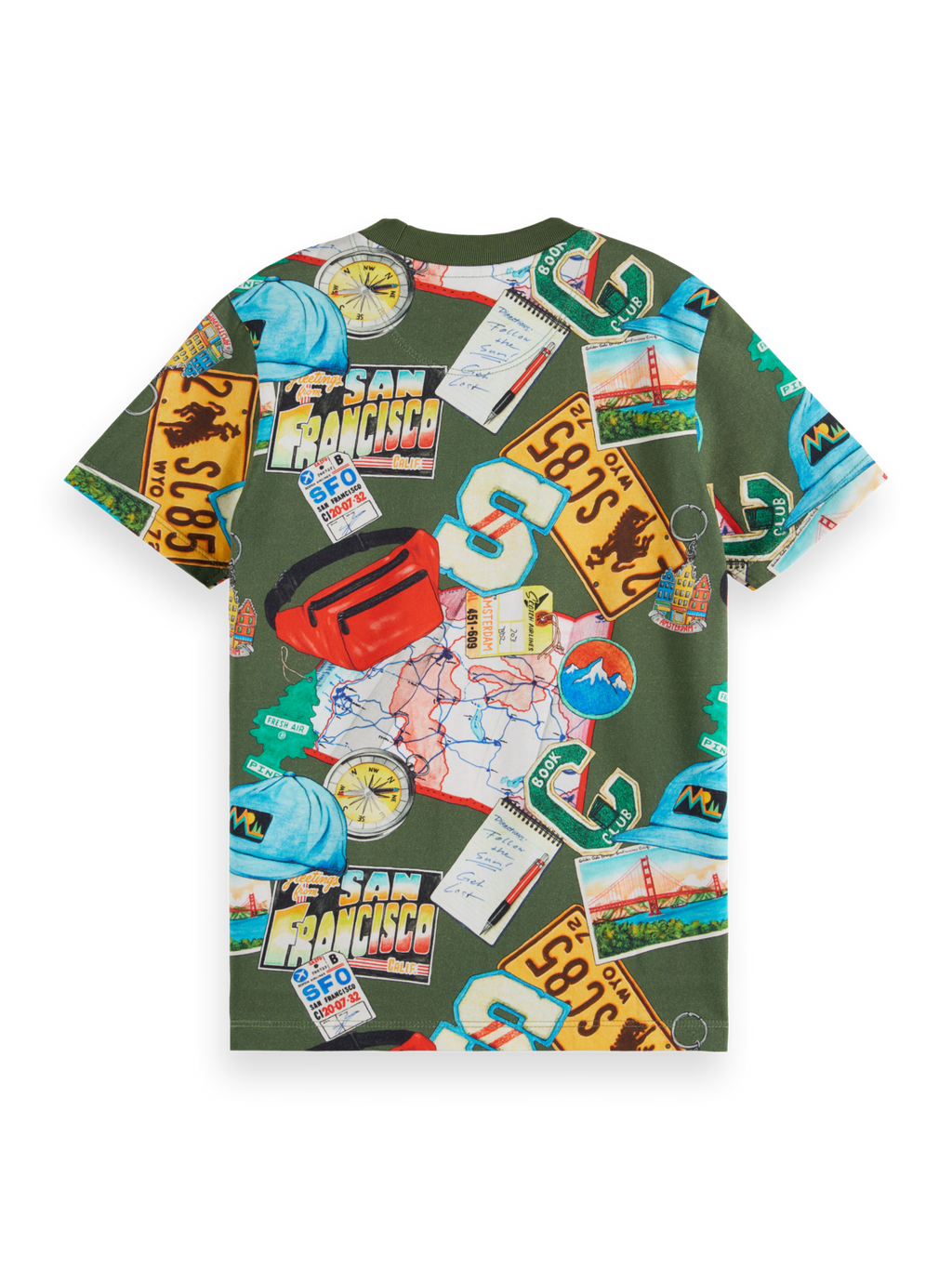 Regular-fit allover printed t-shirt