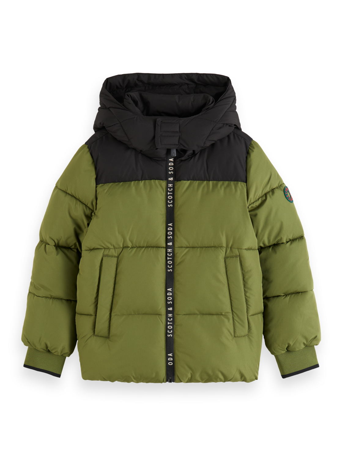 WATER REPELLENT HOODED PUFFER JACKET