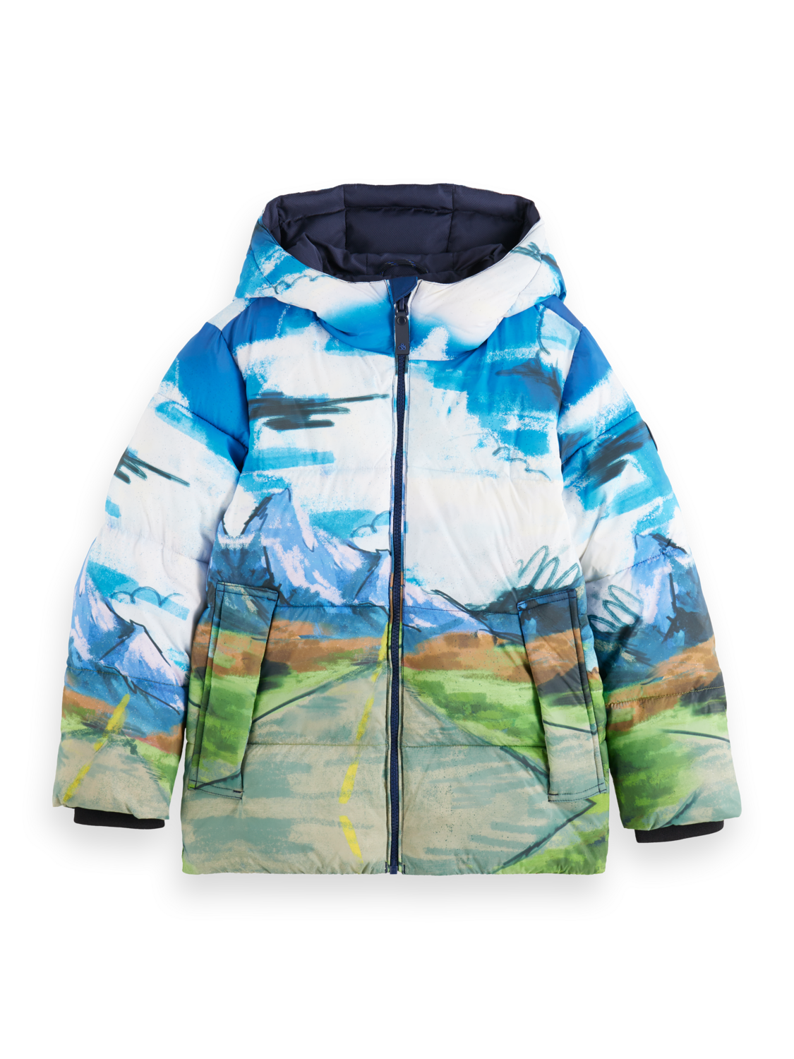 Boys PLACED PRINT PADDED JACKET