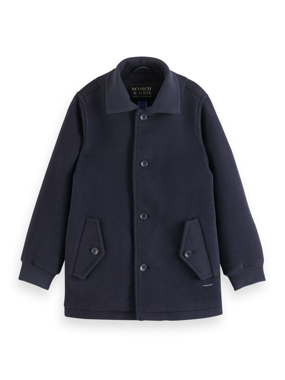 WOOL BLEND PEACOAT
