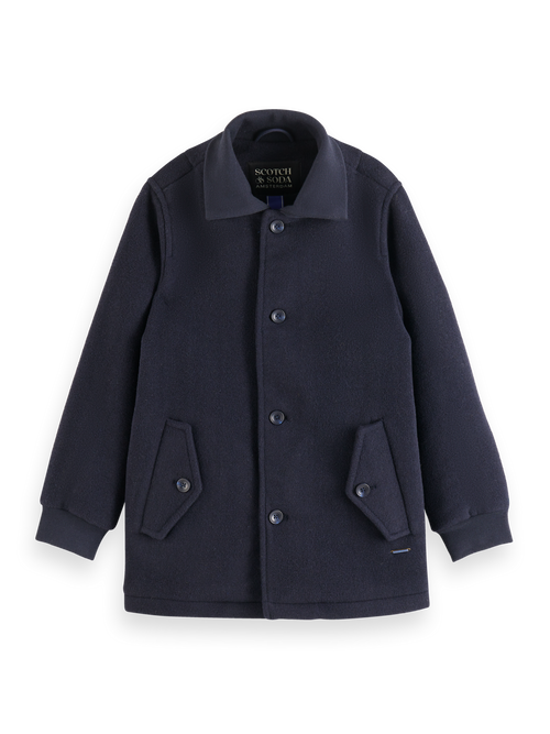 WOOL BLEND PEACOAT