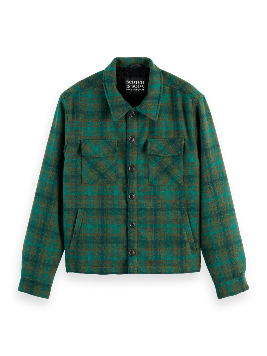 TEDDY LINED CHECKED OVERSHIRT