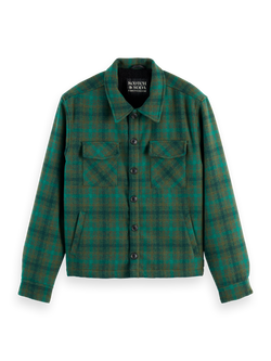 TEDDY LINED CHECKED OVERSHIRT