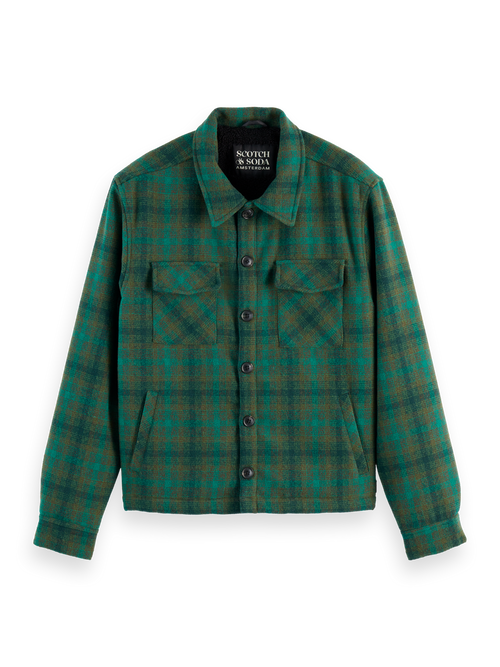 TEDDY LINED CHECKED OVERSHIRT