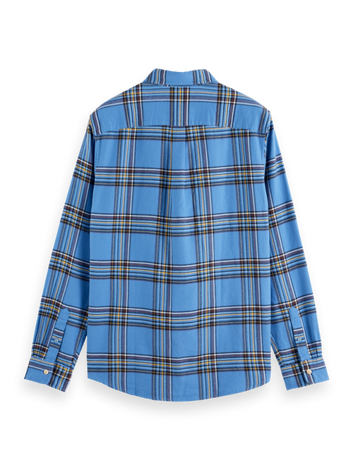 REGULAR FIT MULTICOLOURED FLANNEL CHECK SHIRT