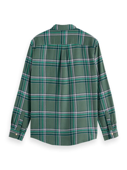 REGULAR FIT MULTICOLOURED FLANNEL CHECK SHIRT