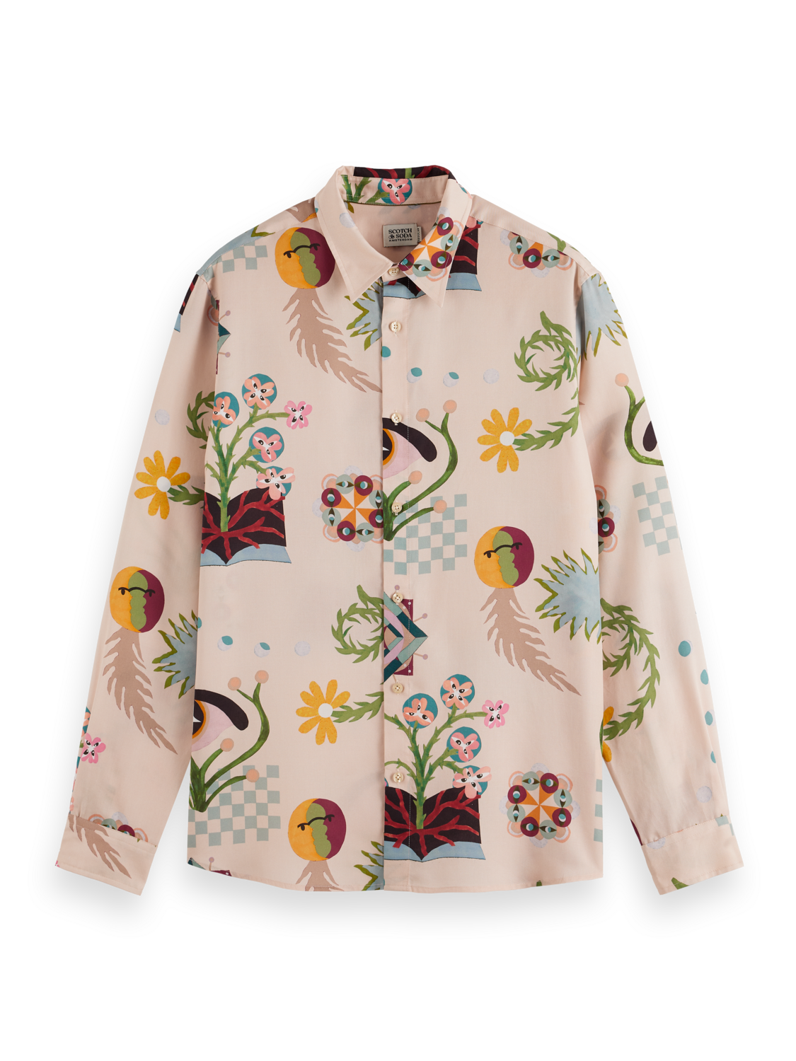 REGULAR FIT MID SHINE AOP SHIRT