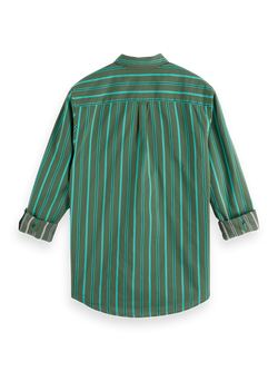 REGULAR FIT YARN DYE STRIPE SHIRT