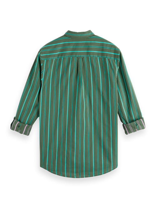 REGULAR FIT YARN DYE STRIPE SHIRT