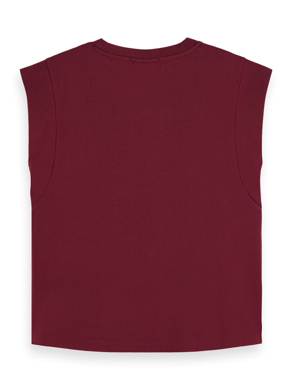 MERCERISED T-SHIRT WITH SHOULDER DETAIL