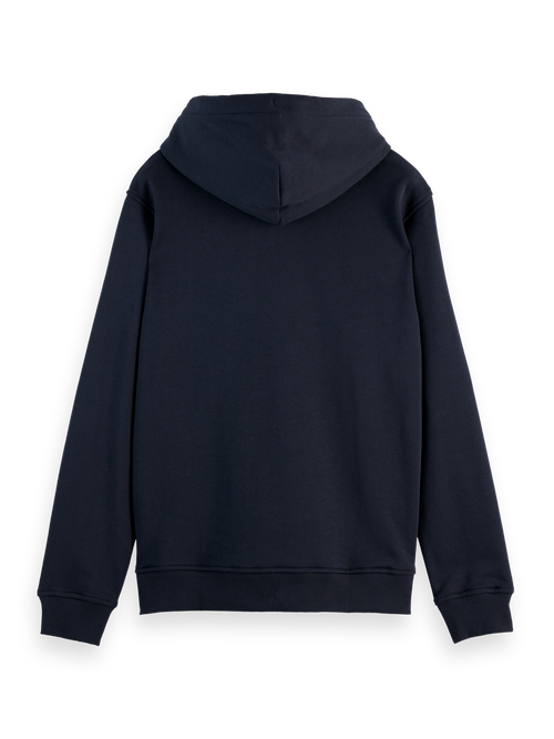 ESSENTIAL LOGO BADGE ZIP-THROUGH HOODIE