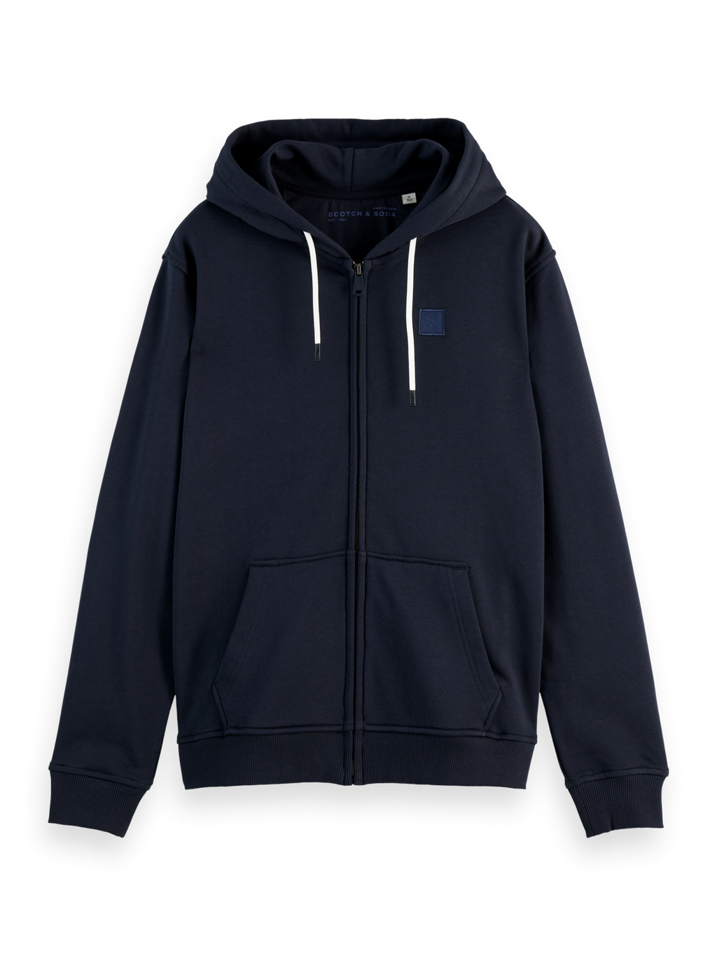 LOGO BADGE ZIP-THROUGH HOODIE