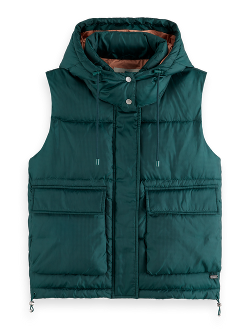 BODYWARMER WITH HOOD