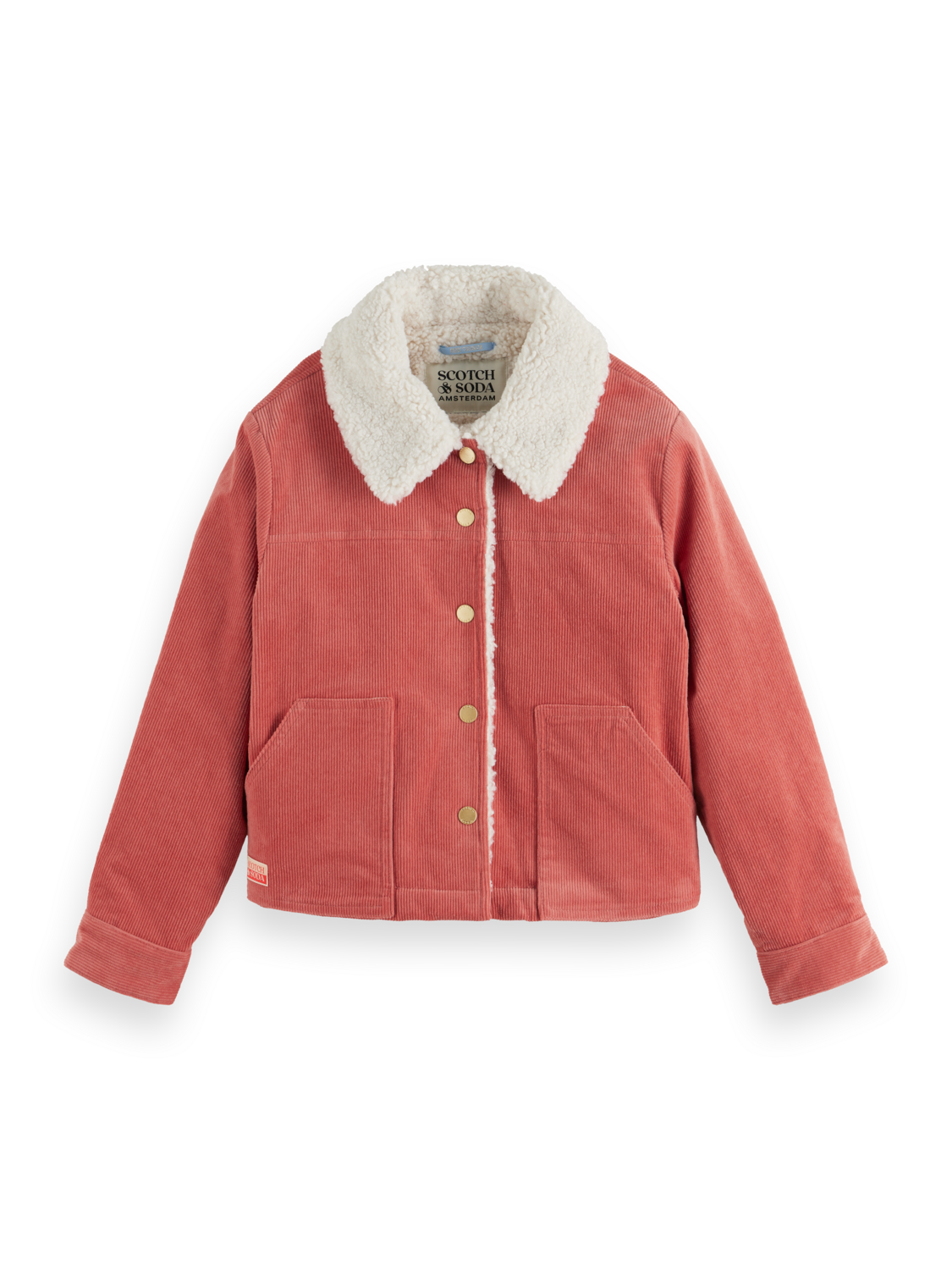 CORDUROY JACKET WITH SHERPA LINING