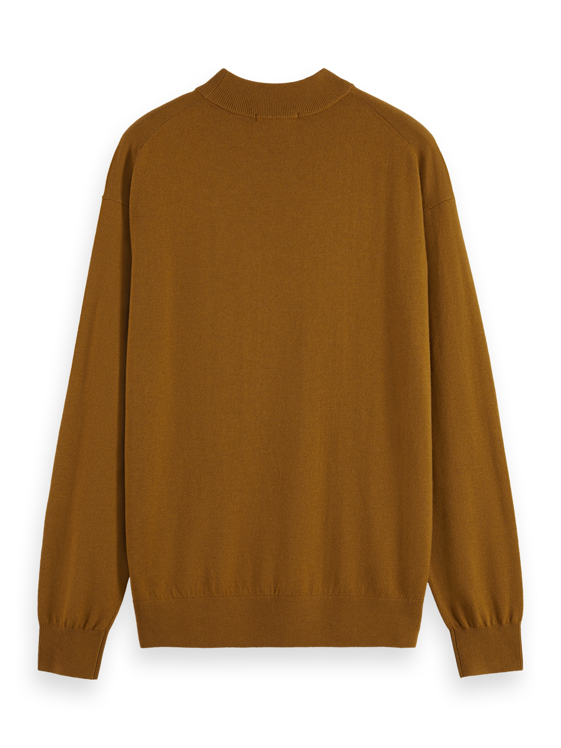 DROPPED SHOULDER MOCK NECK SWEATER