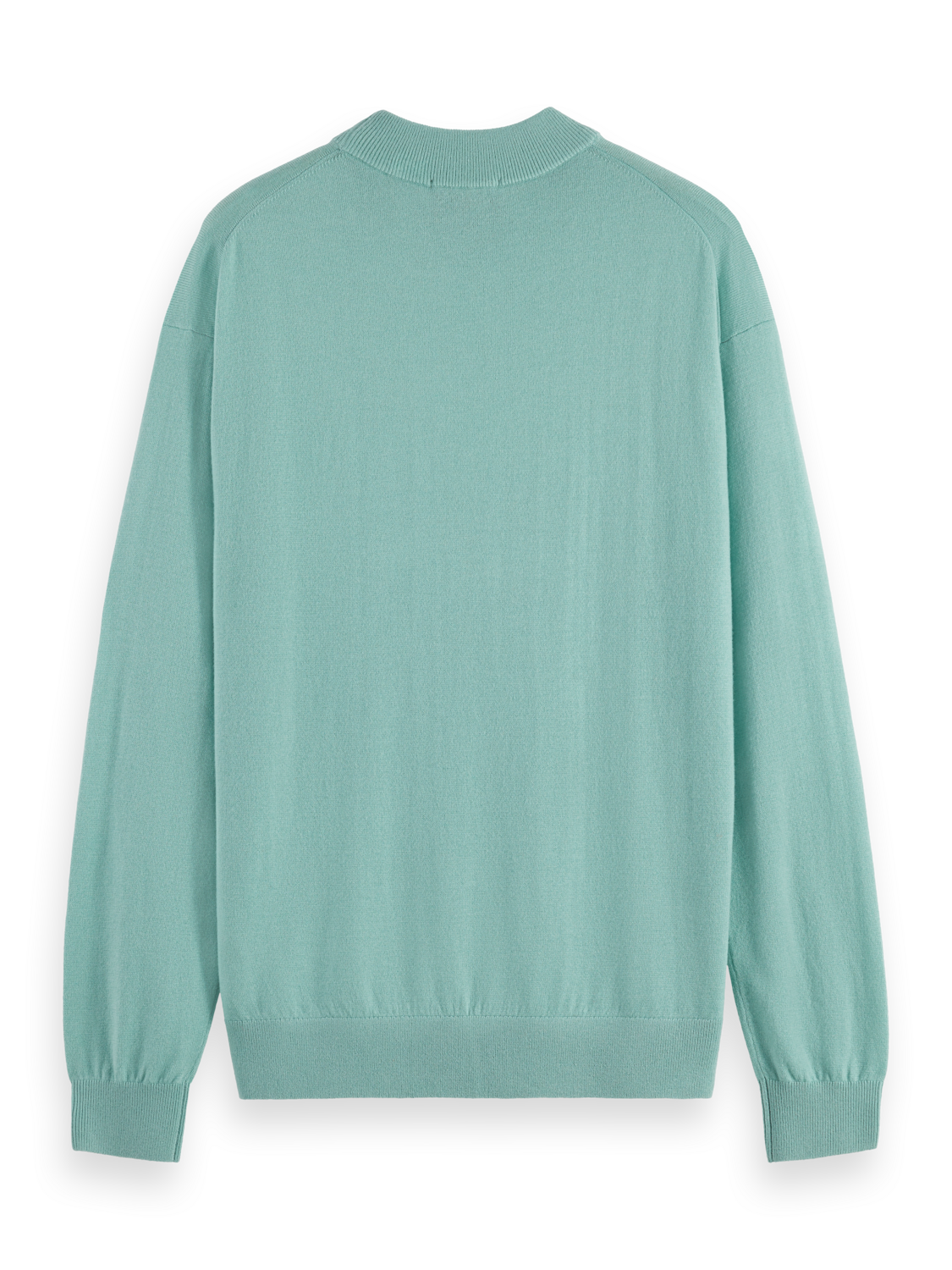 DROPPED SHOULDER MOCK NECK SWEATER
