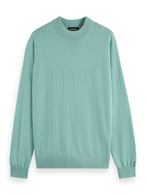 DROPPED SHOULDER MOCK NECK SWEATER Scotch Soda Amsterdam