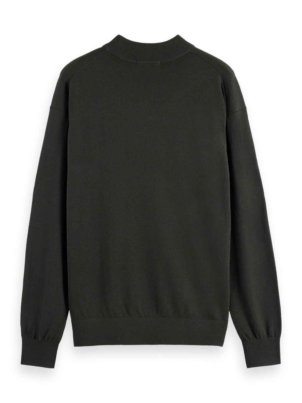 DROPPED SHOULDER MOCK NECK SWEATER