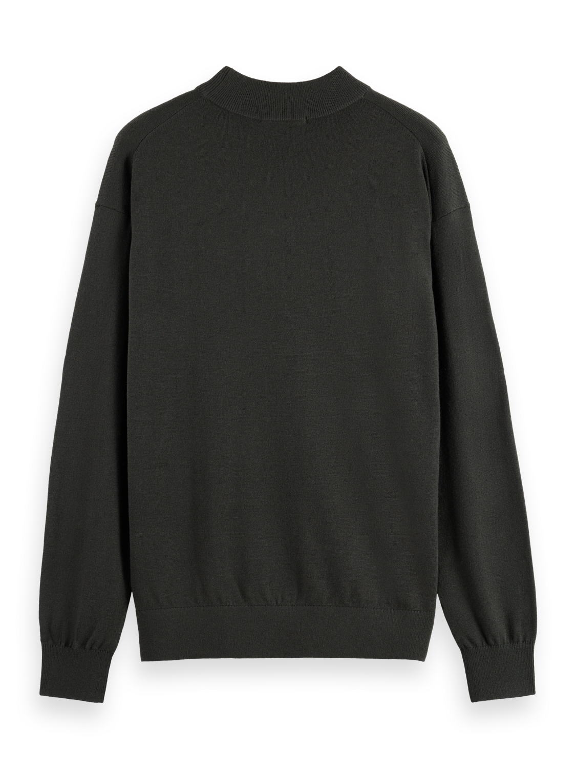 DROPPED SHOULDER MOCK NECK SWEATER