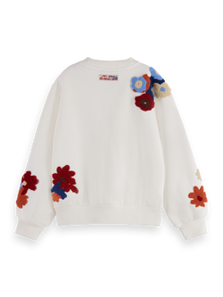 RELAXED-FIT EMBROIDERED CREWNECK