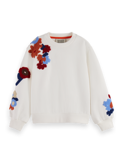 RELAXED-FIT EMBROIDERED CREWNECK