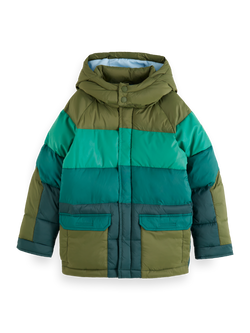 COLOURBLOCK PADDED JACKET