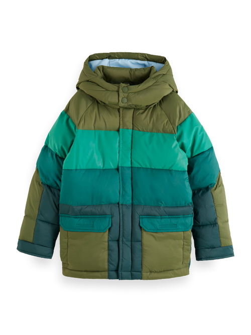 COLOURBLOCK PADDED JACKET