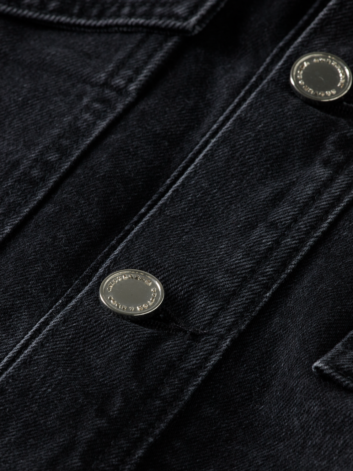 WORKED OUT BLACK CARGO DENIM JACKET  WITH BELT