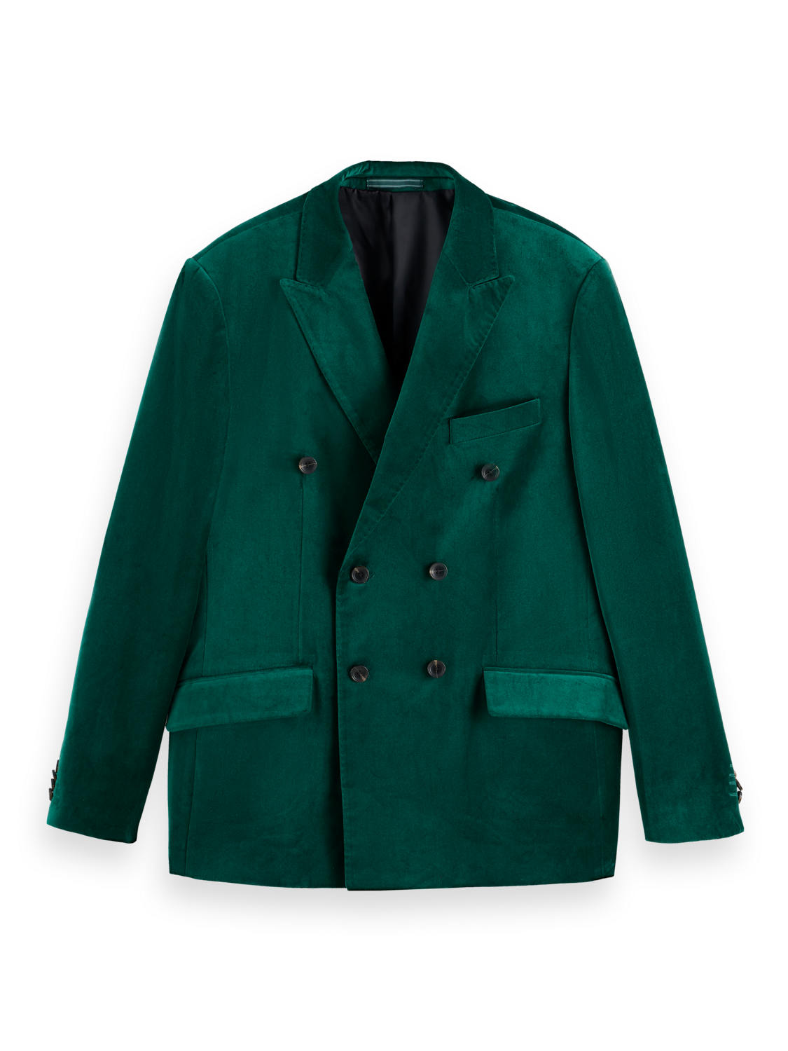 DOUBLE-BREASTED VELVET PARTY BLAZER