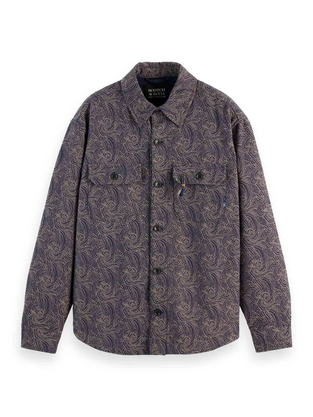 JACQUARD WOOL-BLEND OVERSHIRT