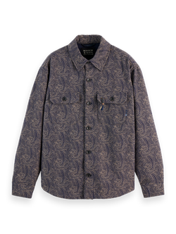 JACQUARD WOOL-BLEND OVERSHIRT