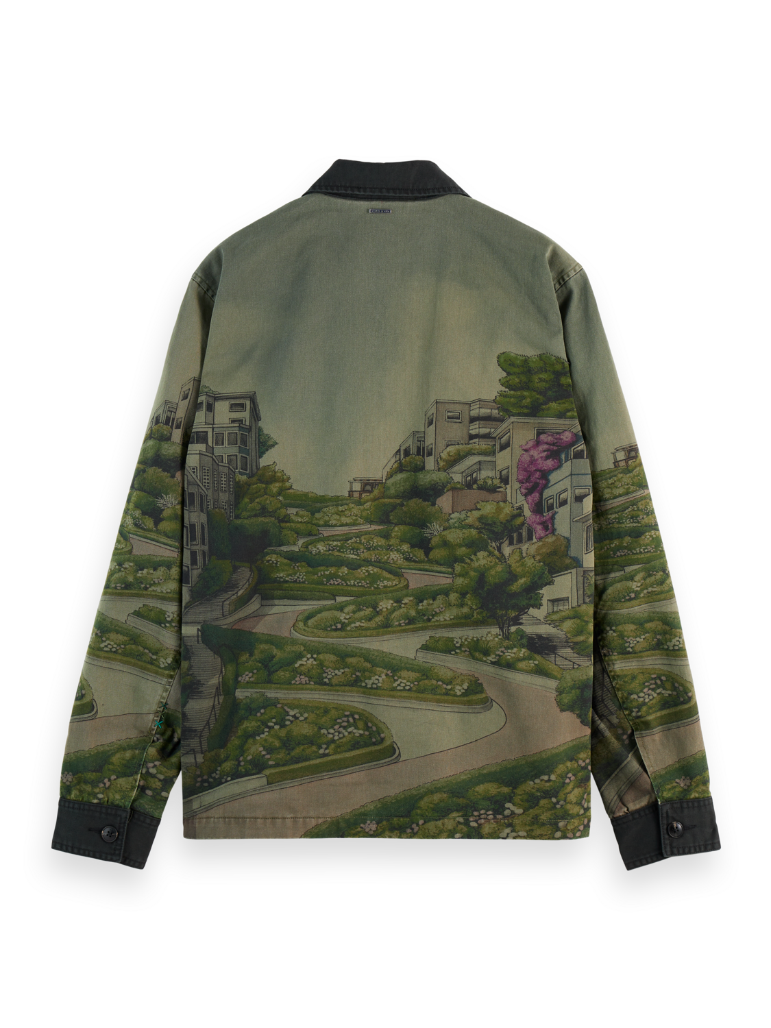 PHOTO-PRINTED TWILL COACH JACKET