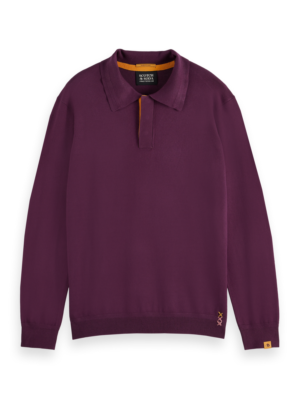 KNITTED POLO LONG SLEEVE