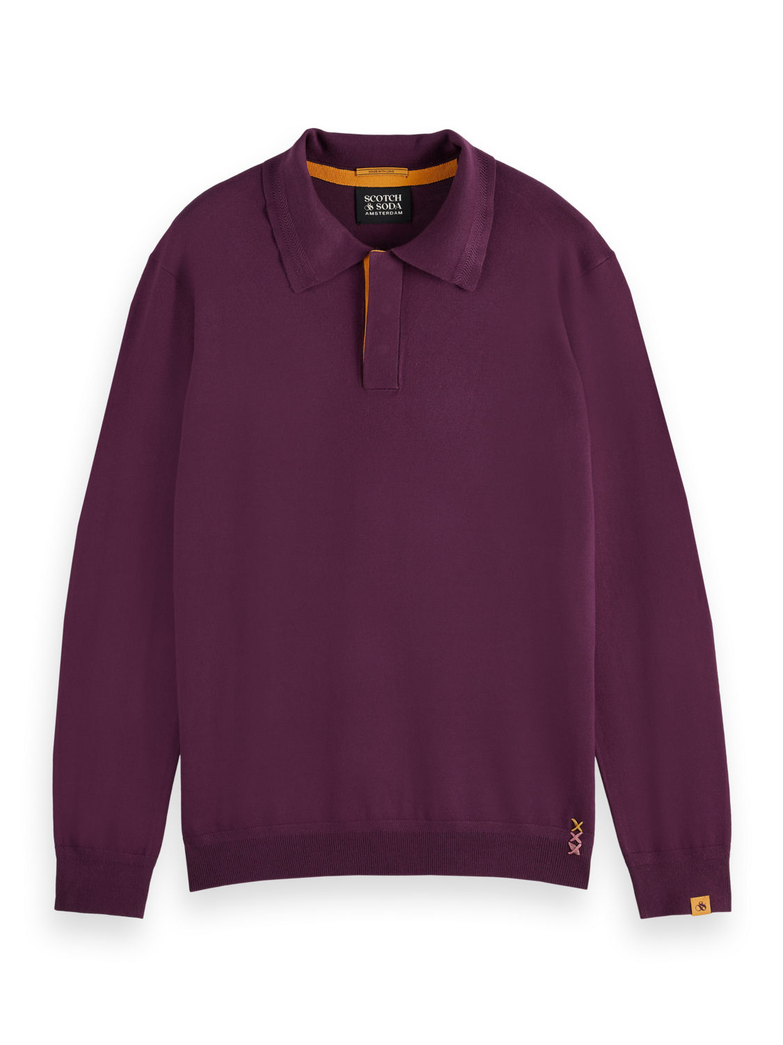 KNITTED POLO LONG SLEEVE