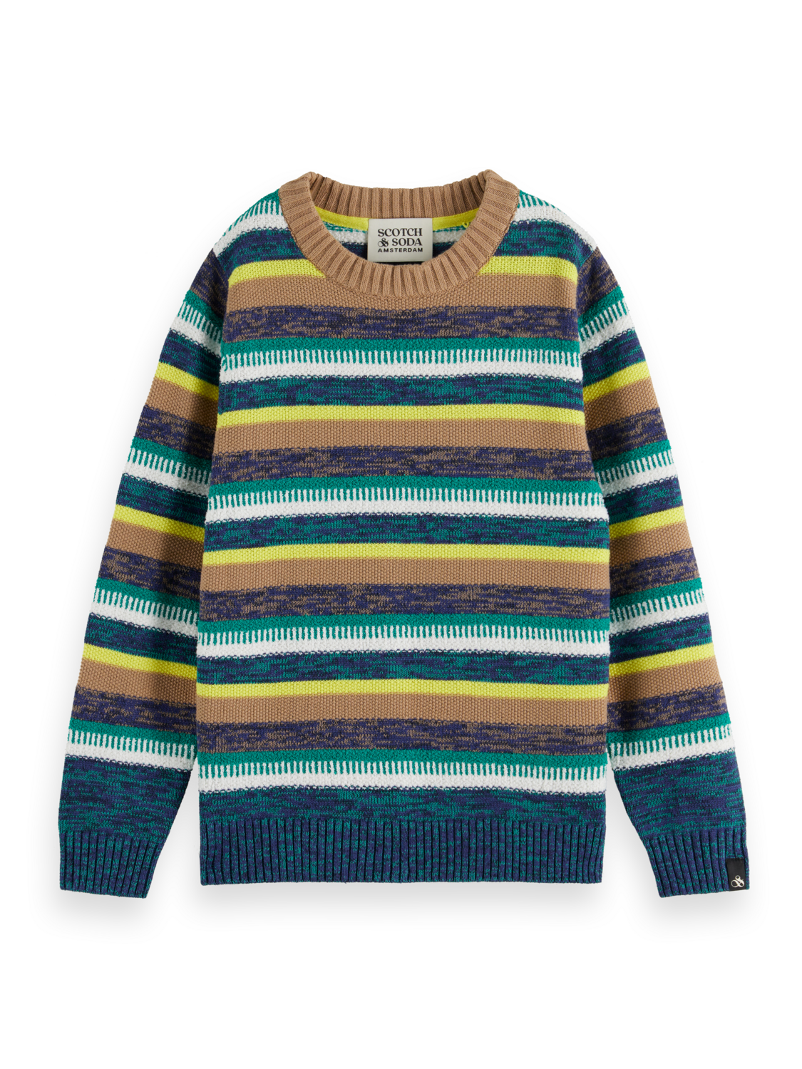 Boys YARN-DYED STRIPED STRUCTURED PULLOVER