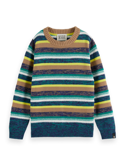 YARN-DYED STRIPED STRUCTURED PULLOVER