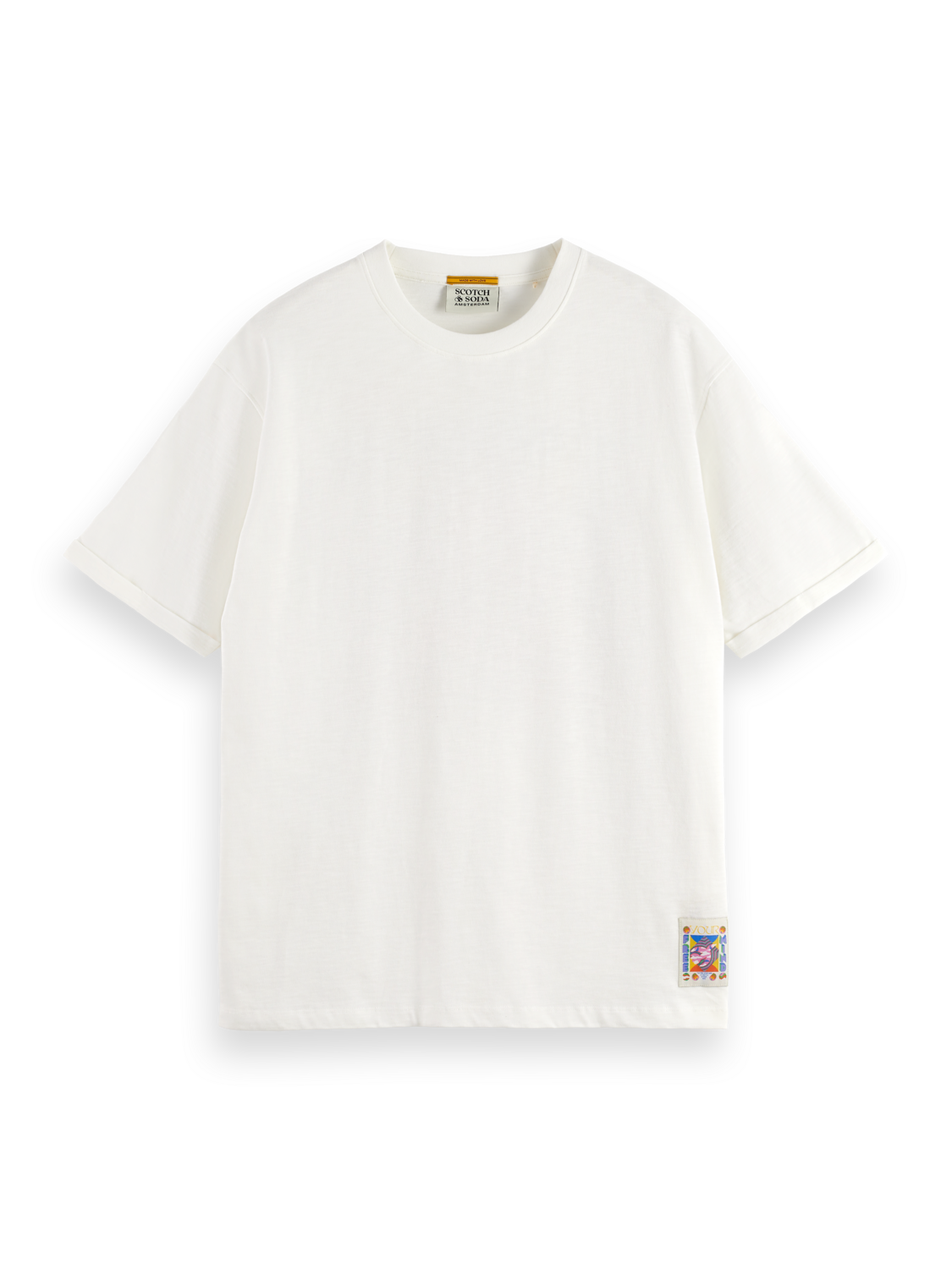 “Scotch & Soda” バックプリントアートワークTシャツ Beige artwork t-shirt – Scotch & Soda Amsterdam