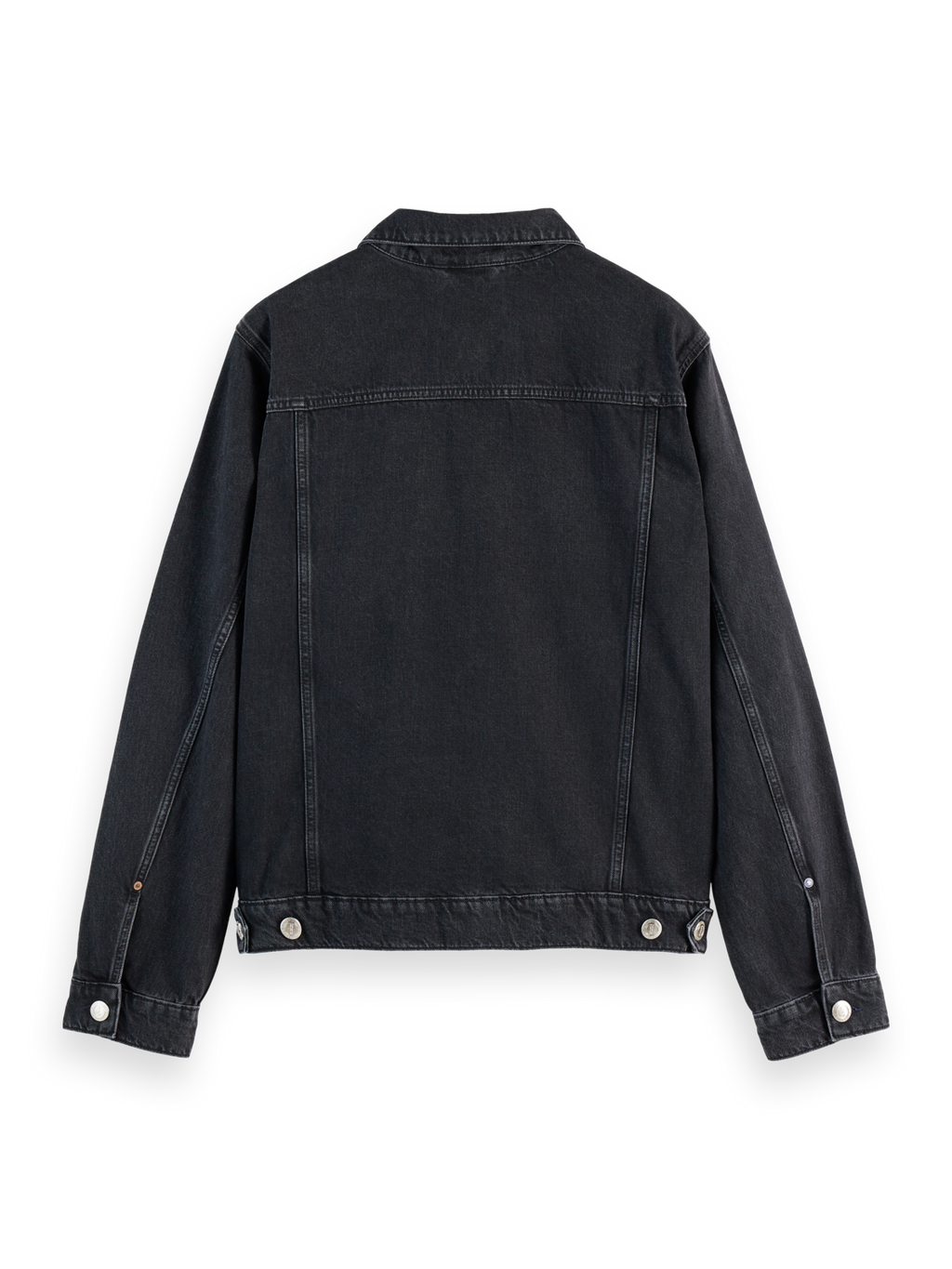 WASHED BLACK DENIM TRUCKER JACKET