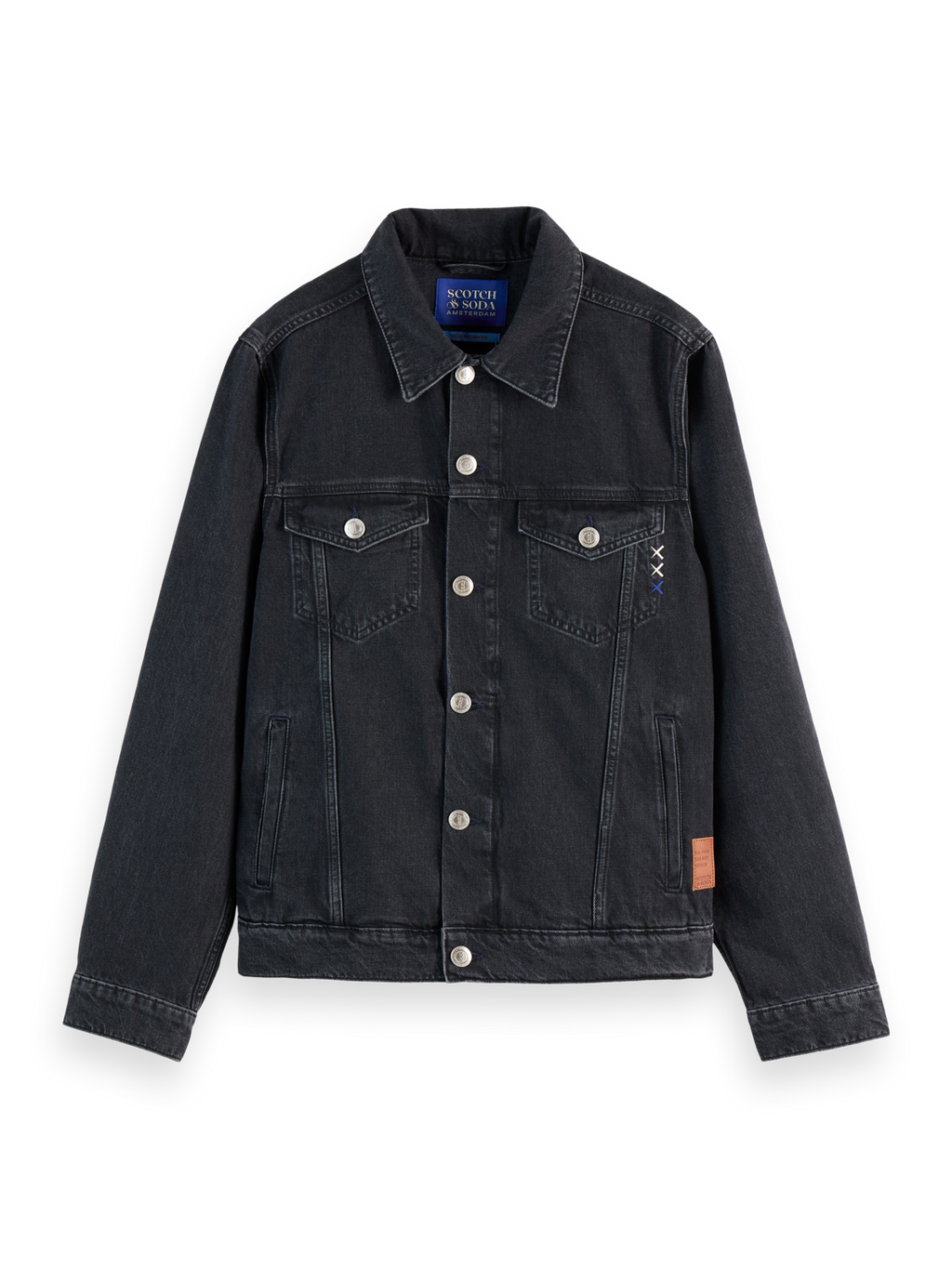WASHED BLACK DENIM TRUCKER JACKET