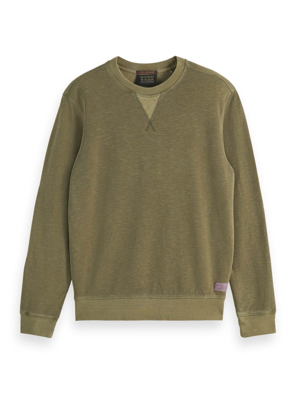 GARMENT DYED STRUCTURED SWEATSHIRT