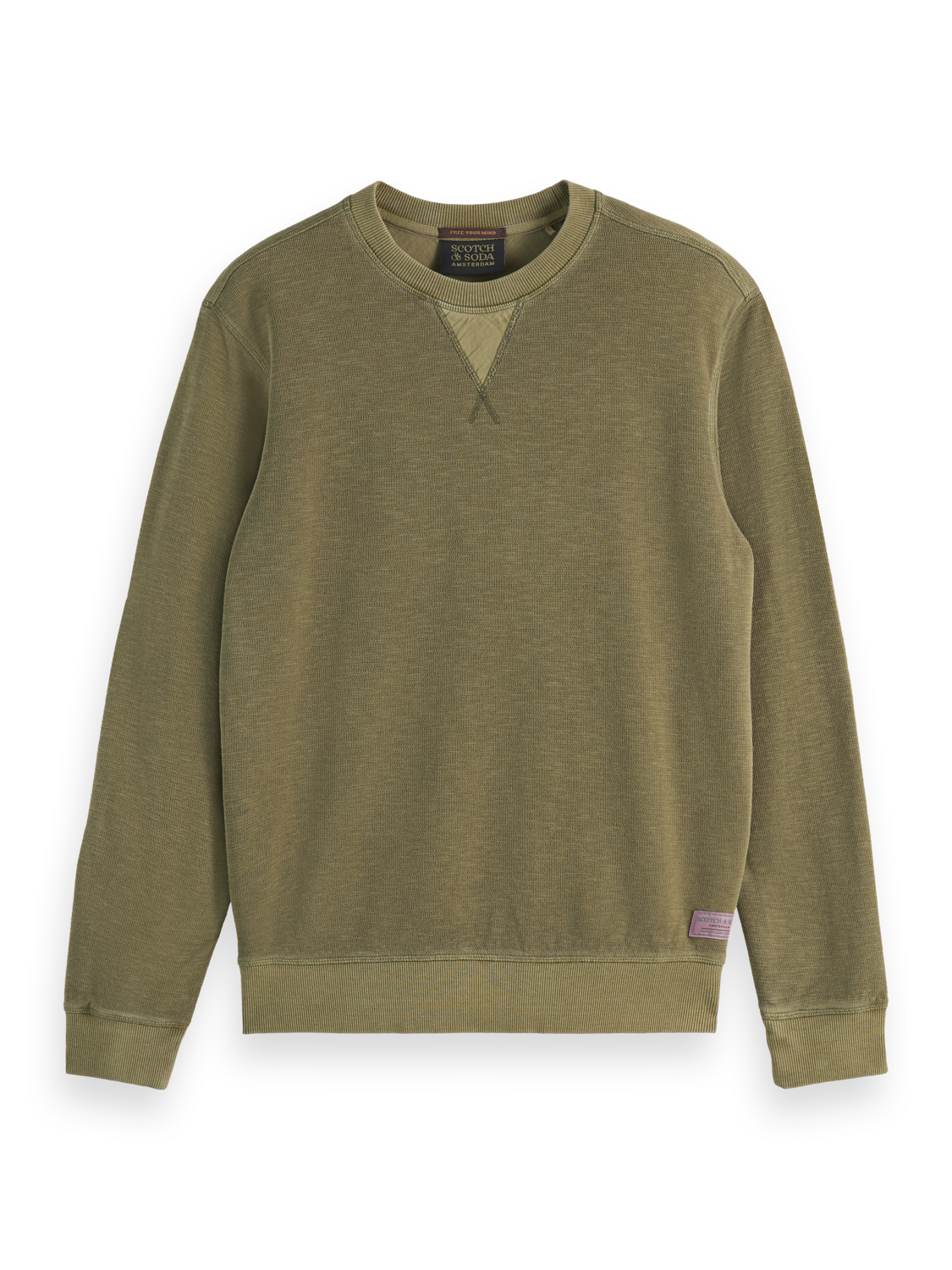 GARMENT DYED STRUCTURED SWEATSHIRT