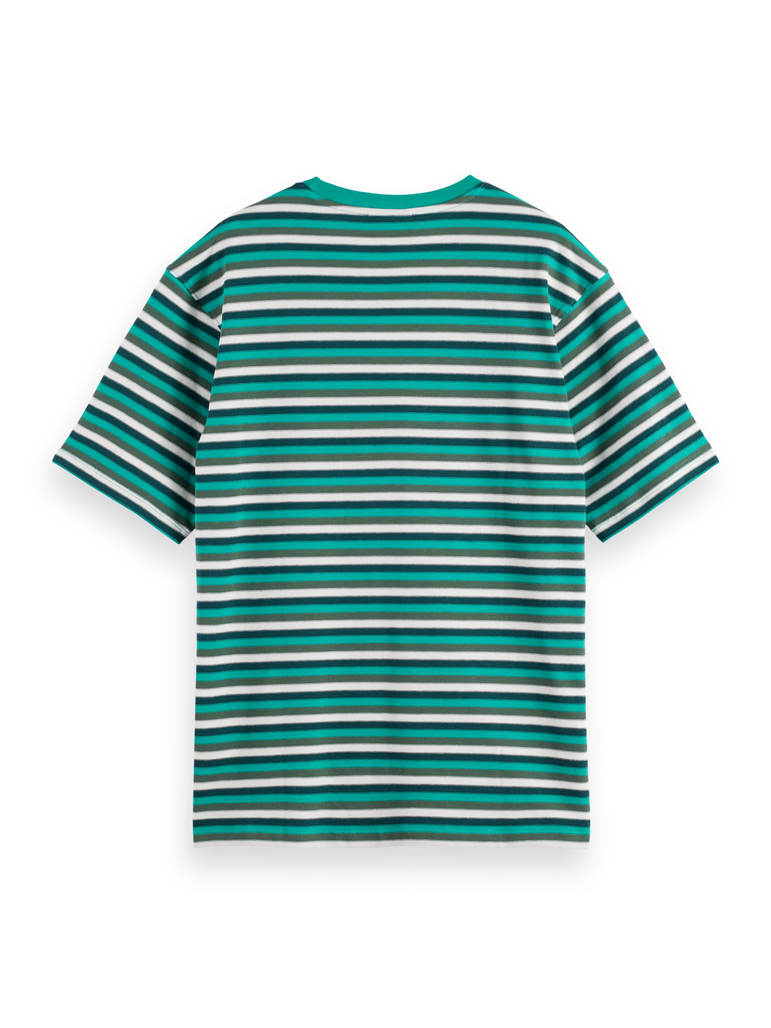 RELAXED FIT STRUCTURE STRIPE T-SHIRT