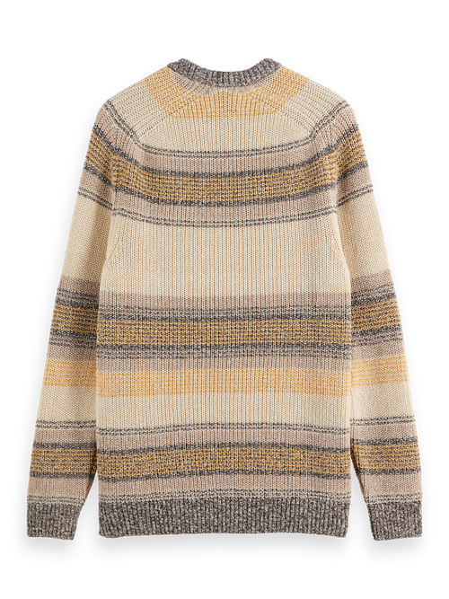 GRADIENT COTTON STRIPES SWEATER