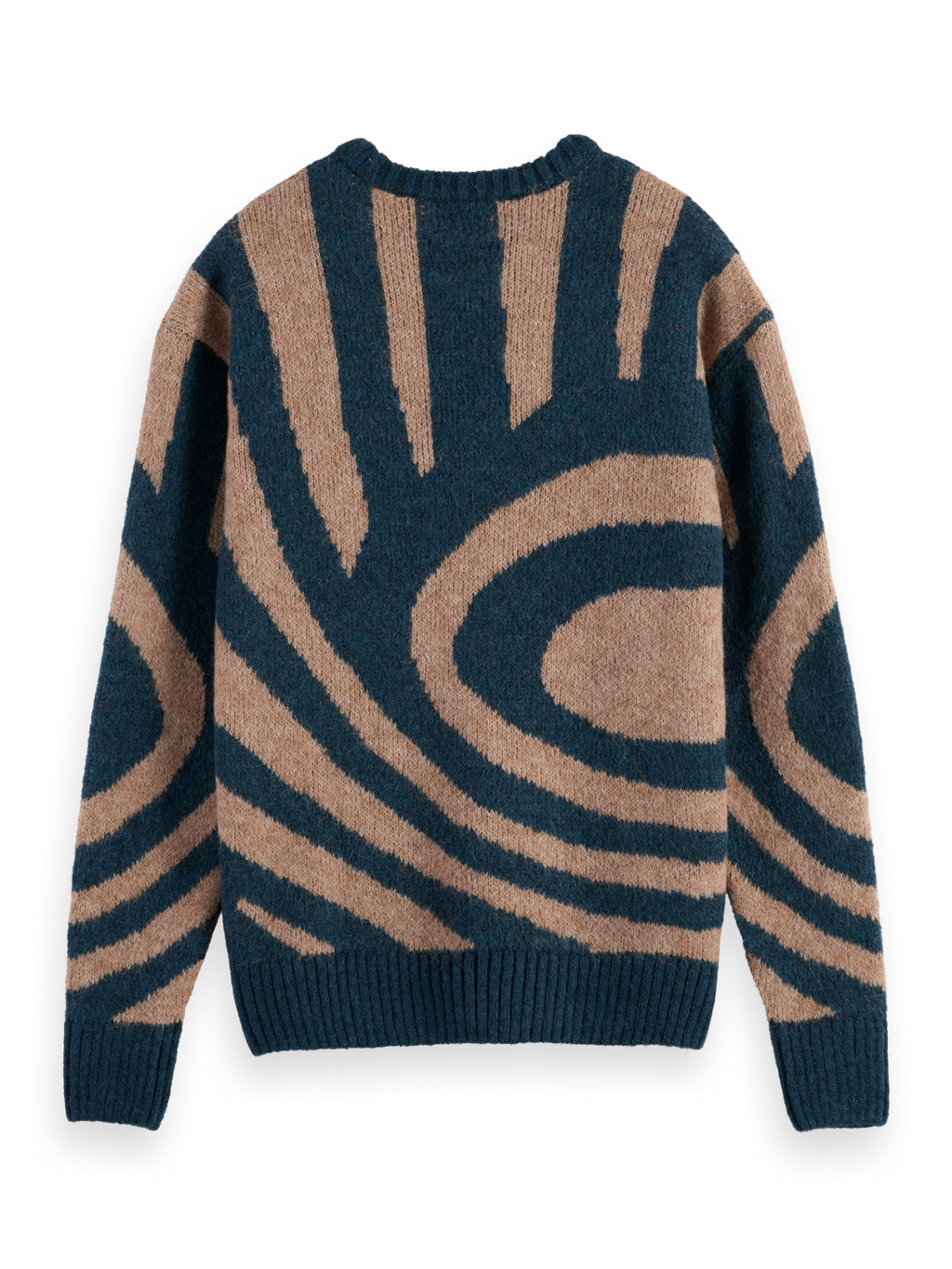 HAIRY BIG WAVES DROPPED SHOULDER SWEATER