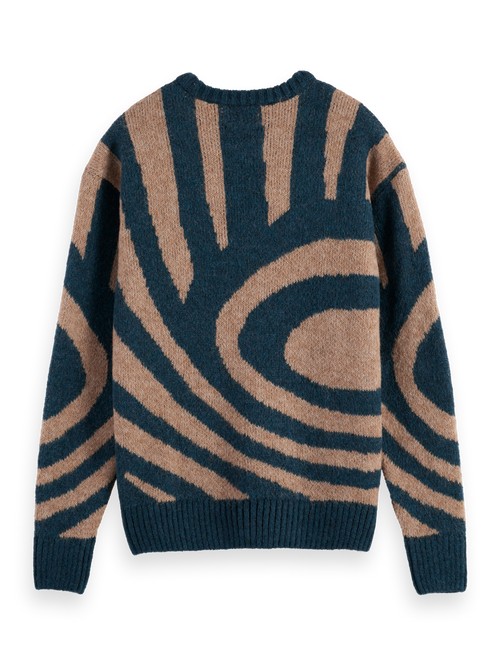 HAIRY BIG WAVES DROPPED SHOULDER SWEATER