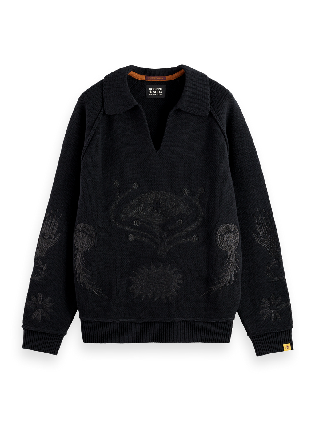 POLO LONG SLEEVES  DROPPED SHOULDER SWEATER