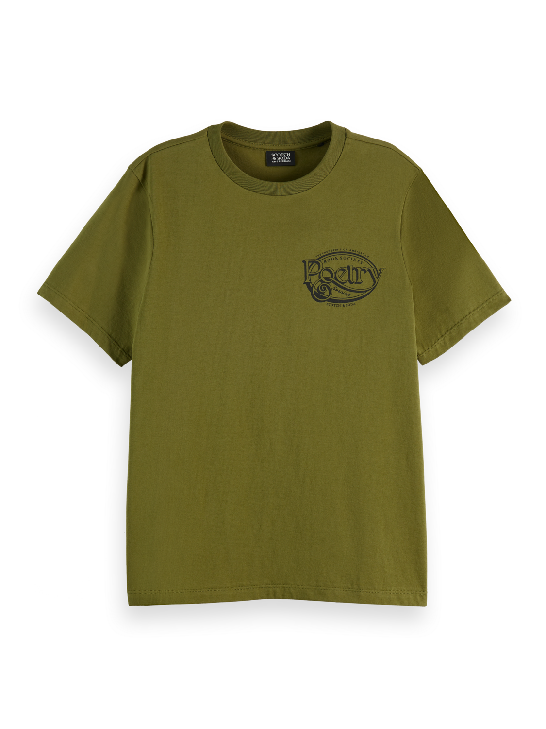 REGULAR FIT T-SHIRT WITH SMALL CHEST ARTWORK